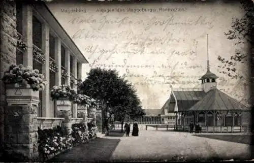 Ak Magdeburg an der Elbe, Anlagen des Magdeburger Rennverein