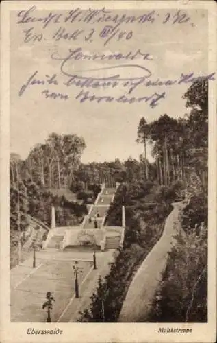 Ak Eberswalde in der Mark, Moltketreppe