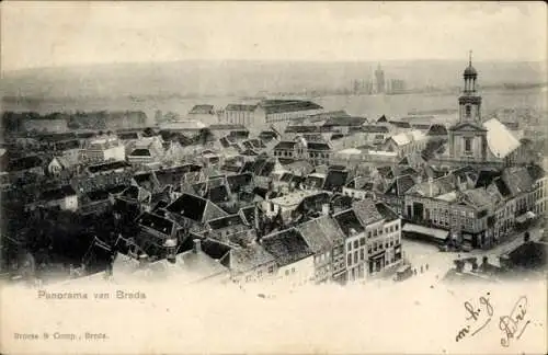 Ak Breda Nordbrabant Niederlande, Panorama