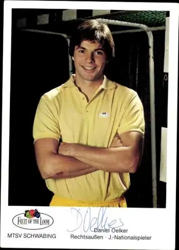 Ak Handballspieler Daniel Oelker, Autogramm