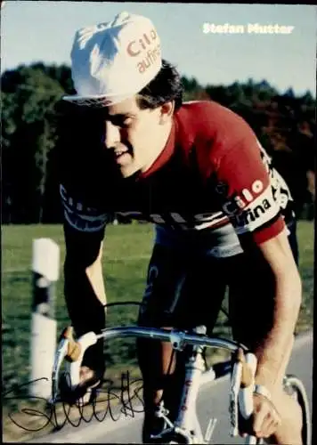 Ak Radrennfahrer Stefan Mutter, Autogramm