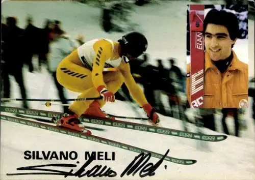 Ak Skirennfahrer Silvano Meli, Autogramm