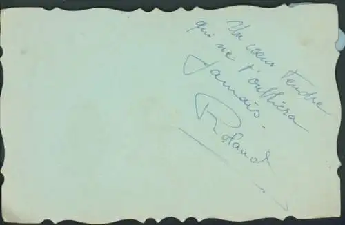 Stoff Ak Mann-Porträt, Korb, Stoffschleife, Kitsch