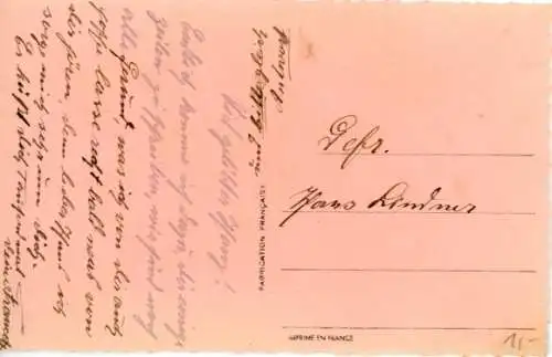 Passepartout Ak Rote Rosen, Herz