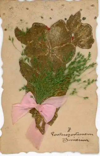 Sonstige Material Ak Blumenstrauß