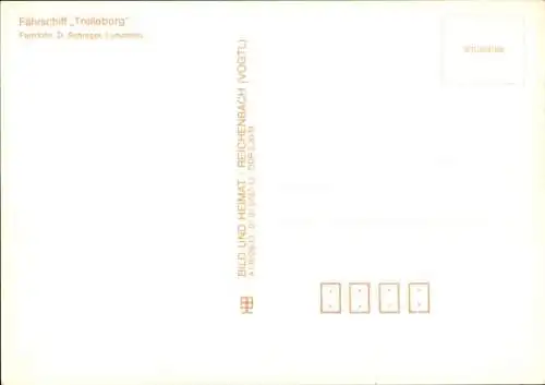 Ak Fährschiff Trelleborg auf Fahrt, Steuerbord