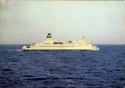 Ak Fährschiff Trelleborg auf Fahrt, Steuerbord