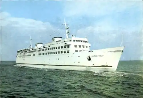Ak Fährschiff Warnemünde