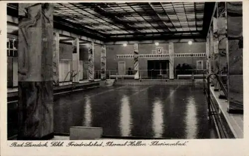 Ak Lądek Zdrój Bad Landeck Schlesien, Friedrichsbad, Thermal-Hallen-Schwimmbad