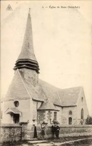 CPA Boos Seine-Maritime, Église