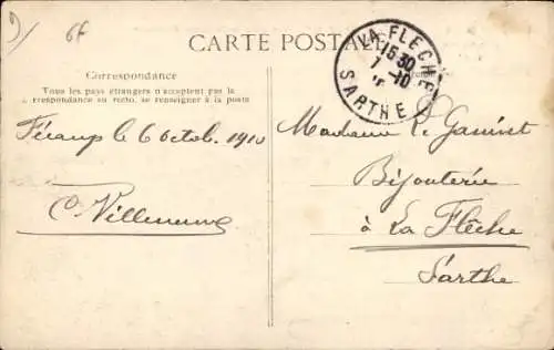 Ak Fécamp Seine Maritime, Panorama von Caisse d'Epargne, Hafenansicht