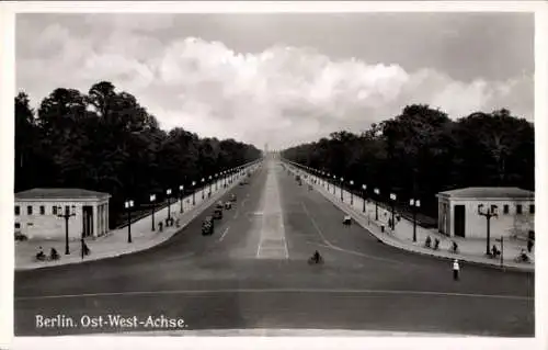 Ak Berlin Tiergarten, Ost-West-Achse