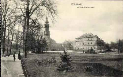 Ak Weimar in Thüringen, Residenzschloss
