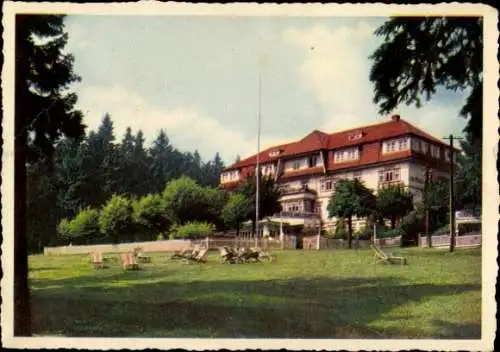 Ak Hahnenklee Bockswiese Goslar im Harz, Hotel Waldgarten