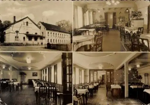 Ak Neukirchen an der Pleiße, Gasthof, Innenansichten