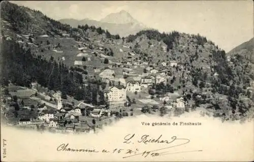 Ak Finhaut Kanton Wallis, Gesamtansicht