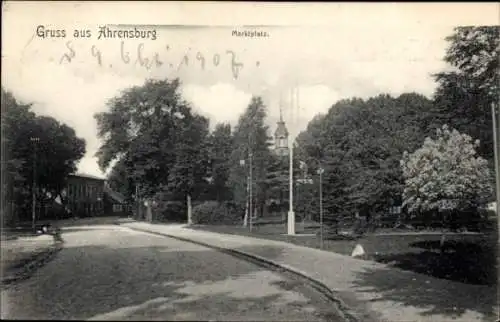 Ak Ahrensburg, Marktplatz