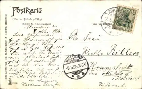 Ak Ahrensburg in Holstein, Teich