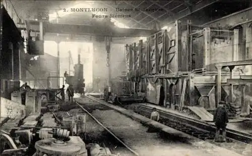 Ak Montluçon Allier, Usines St. Jacques, Fours Siemens