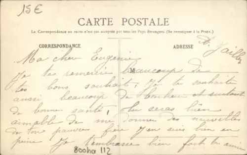 Ak Meaulne Allier, La route de St Amand, Anwohner, Fahrräder