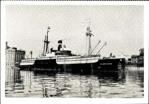 Ak Kaliningrad Königsberg Ostpreußen, Schiff Gumbinnen, Reederei Poseidon