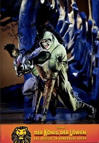 Ak Musicaldarstellerin Toni Ann Topia, Portrait, Der König der Löwen, Autogramm