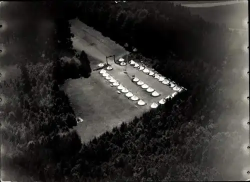 Foto Deutschland, Fliegeraufnahme, Zeltlager
