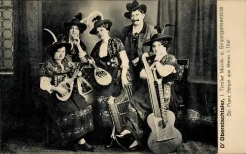 Ak D'Oberetschtaler, Tiroler Musik- und Gesangsensemble, Direktor Franz Berger