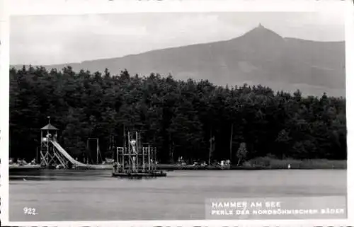 Ak Hamr na Jezeře Hammer am See Region Reichenberg, Hammersee, Freibad