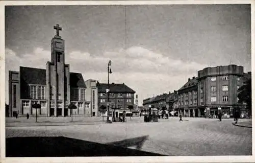 Ak Hradec Králové Königgrätz Stadt, Chram na Praz Predmestf