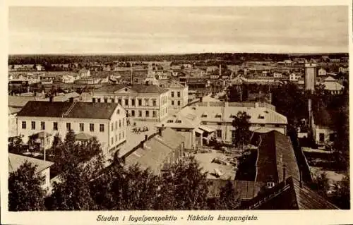 Ak Fliegeraufnahme einer Stadt in Finnland