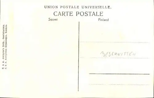 Ak Fliegeraufnahme einer Stadt in Finnland