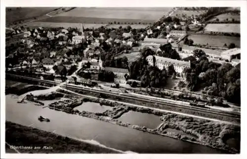 Ak Obertheres Theres in Unterfranken, Fliegeraufnahme