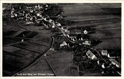 Ak Berg Ehingen an der Donau, Fliegeraufnahme
