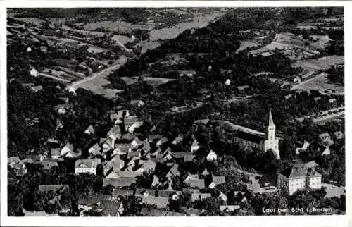 Ak Lauf in Baden Schwarzwald, Fliegeraufnahme