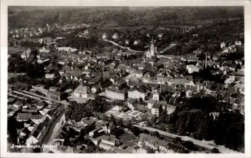 Ak Emmendingen in Baden Württemberg, Ortsansicht, Fliegeraufnahme