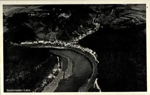 Ak Balduinstein an der Lahn, Fliegeraufnahme