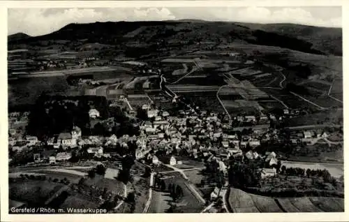Ak Gersfeld in der Rhön Hessen, Wasserkuppe, Fliegeraufnahme