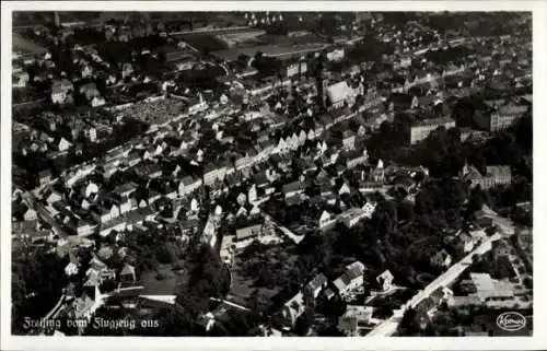 Ak Freising in Oberbayern, Fliegeraufnahme, Fliegeraufnahme