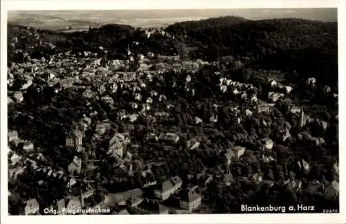 Ak Blankenburg am Harz, Fliegeraufnahme