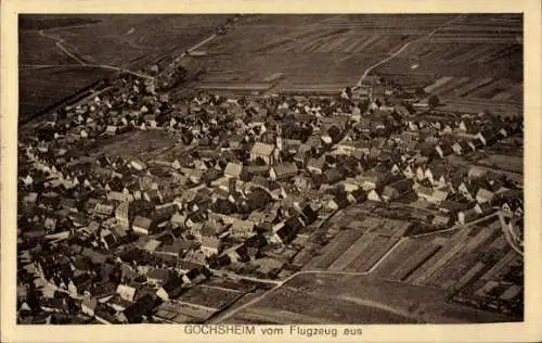 Ak Gochsheim in Unterfranken, Fliegeraufnahme