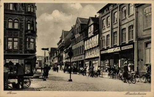 Ak Peine in Niedersachsen, Breitestraße, Geschäft Brunsviga