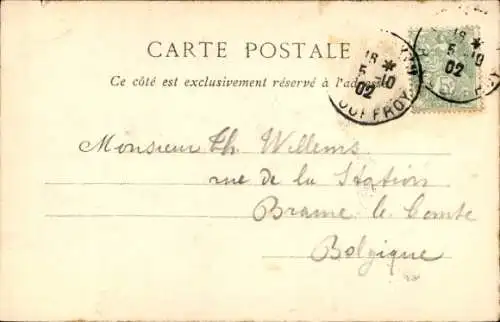 Künstler Ak Orens, Schriftsteller Emile Zola, Portrait