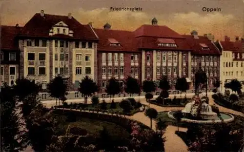 Ak Opole Oppeln Schlesien, Friedrichsplatz