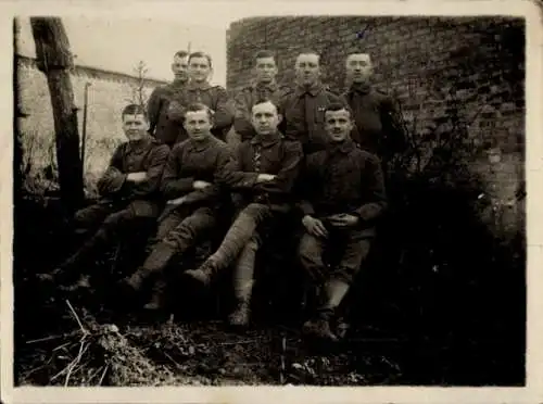 Foto Deutsche Soldaten in Uniformen, Gruppenfoto, Kaiserzeit