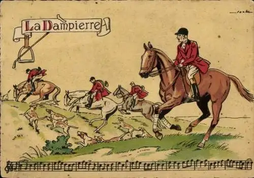 Künstler Ak Dampierre, Jagd