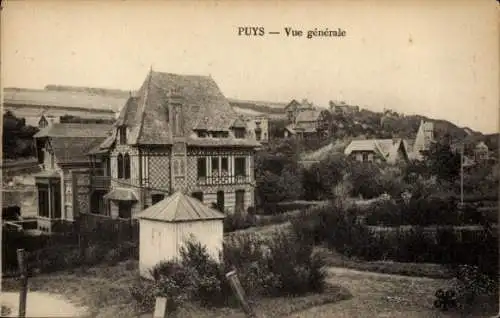 CPA Puys Seine Maritime, vue générale