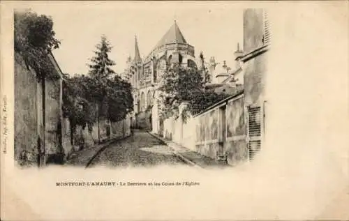 Ak Montfort l'Amaury Yvelines, Le Derriere et les Cotes de l'Eglise