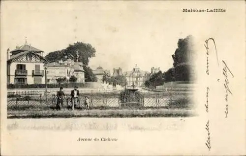 Ak Maisons Laffitte Yvelines, Avenue du Chateaux