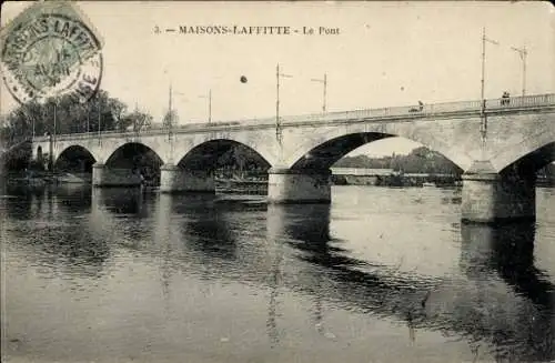 Ak Maisons Laffitte Yvelines, Le Pont